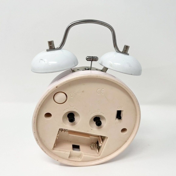 HELLO KITTY ALARM Works Twin Double BELL CLOCK by SANRIO - 2009- Light Up - Picture 6 of 8